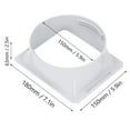 Portable Air Conditioning Exhaust Hose Adapter Flexible Window Exhaust