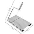 thumbnail image 4 of Stainless Steel Cheese Slicer with 5 Replacement Wires, Metal Cheese Cutter and Cutting Board - For Block Cheese (Silver), 4 of 10