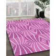 thumbnail image 3 of Ahgly Company Machine Washable Indoor Rectangle Transitional Violet Purple Area Rugs, 6' x 9', 3 of 7