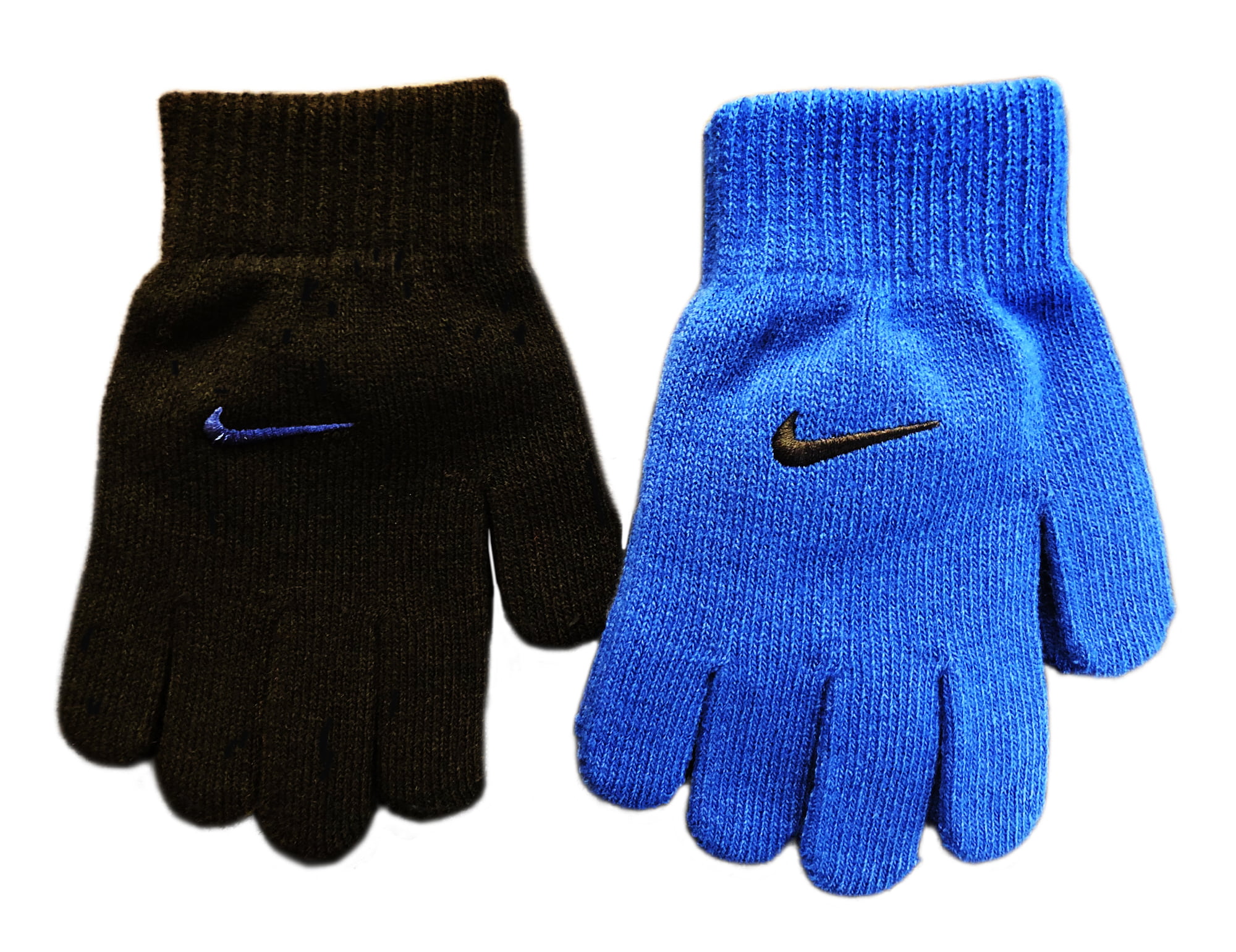 Mens Plain Thermal Knit Warm Winter Gloves 3 Pairs Various Styles