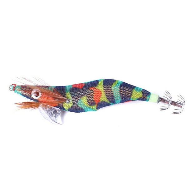 Anzuelos Calamar Señuelos para Calamar Y Camarones Señuelos Pesca para Pescar (estilo D)