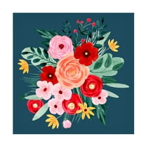 Grace Popp 'Sweet Hearts Bouquet II' Canvas Art