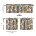 thumbnail image 4 of Kitchen Food Cooking Chef Kitchen Curtains and Valances Set - 3 Piece Kitchen Curtains Sets with Valance for Windows Rod Pocket Machine Washable Kitchen Decor Decorations (54"x18"+2x27.5"x24"), 4 of 6