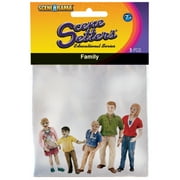 Woodland Scenics Ready Made Realistic Trees, 3" to 4", Medium Green, 3/Pkg.