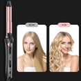 thumbnail image 6 of Rotating Curling Iron - 3 in1 Automatic Curling Iron with Interchangeable CurlingWand, 3/4, 1 1/4, 1 Inch CurlingIron for Lasting Beach Waves, Adjustable Temp, Instant Heat, Dual Voltage (Black), 6 of 7