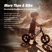 Strider 12 Sport Bike, Blue - No Pedal Balance Bicycle for Kids 1 to 4 Years - Includes Safety Pad, Padded Seat,Mini Grips, Flat-Free Tires -Easy Assembly, Tool-Free Adjustments