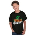 thumbnail image 4 of Cool Totally Roarsome Dinosaur Pun Crewneck T Shirts Boy Girl Teen Brisco Brands XS, 4 of 6