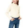 thumbnail image 2 of talentlend Girls Turtleneck T Shirt Fleece Base Layer Undershirt Mock Neck Thermal Casual Solid Color Tee Tops, 2 of 7