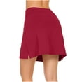 thumbnail image 5 of UAMVSH Womens Summer Tennis Skirts Trendy Running Workout Skirt Built-In Shorts Solid Athletic Skorts, 5 of 5