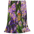 thumbnail image 2 of Fuzoiu butterflies and Gardens Print Ultra-Soft Micro Fleece Blanket,All Seasons Flannel Throw, Lightweight Blanket for Bed, Sofa, Couch, Movie Night, Camping, and Travel-80"x60", 2 of 7
