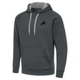 thumbnail image 2 of Men's Antigua Charcoal Detroit Lions Brushed Carbon Victory Pullover Hoodie, 2 of 4