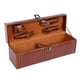 thumbnail image 3 of Caja de vino de cuero sintético con accesorios: tapón, vertedor, sacacorchos y anillas antigoteo. Ranura única, 3 of 8
