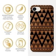 thumbnail image 4 of Case Yard Wooden Case for iPhone-SE Soft TPU Silicone cover Slim Fit Shockproof Wood Protective Phone Cover for Girls Boys Men and Women Supports Wireless Charging Triangle Pattern Design, 4 of 7