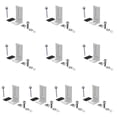 thumbnail image 1 of Aluminum Solar Panel Mounting Bracket Roof Mount L Foot for Sloped Pitched Roof, 1 of 8
