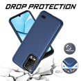 thumbnail image 4 of Pour Blu View 5-Pro (B170D) Coque Robuste à Double Couche avec Protecteur d'Écran (Verre Trempé Bleu Texturé), 4 of 6
