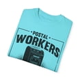 thumbnail image 3 of Humorous Letter Carriers Duties Illustration Pun Novelty Mailmen Graphic Saying Men Women  Unisex Garment-Dyed T-shirt, 3 of 4