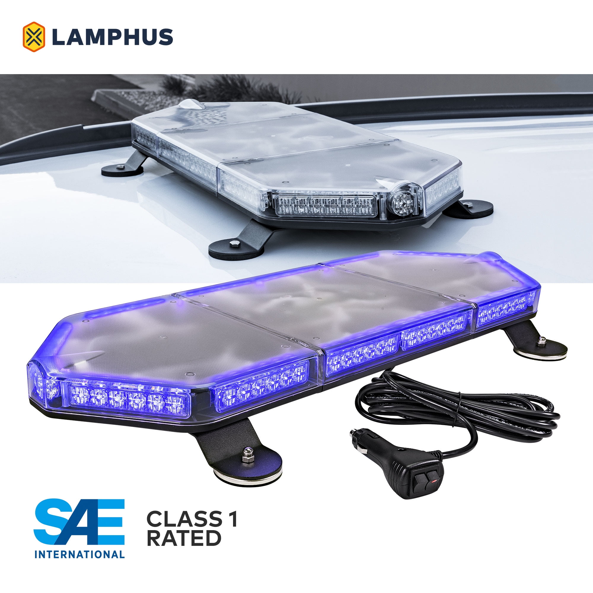 SurfaceMount Blue Emergency Grille Police Light for Volunteer