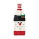 thumbnail image 2 of Muñeco de nieve tejido para decoración navideña, estilo antiguo, ambiente festivo, para bar en casa, restaurante, portátil, tejido de punto, botellas de vidrio, para sala de estar., 2 of 8
