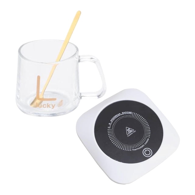 Taza Calentador Calentador de Té Posavasos Taza Calentador Almohadilla Calentador USB Posavasos para blanco