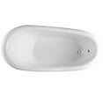 thumbnail image 3 of Eviva Stella 59 in. White Acrylic Clawfoot Bathtub, 3 of 3