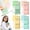 Mint Green+Yellow+Pink+Green, variant on YAZHPA Lined Sticky Notes Set, Pastel Sticky Note Pads, Self-Stick Index Tabs Cute Memo Notepads for Office and Home, 4 Pads/Pack(Mint Green)