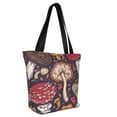 thumbnail image 2 of Kll Tote Bag For Women Forest Wild Mushroom Print Shopping Grocery Reusable Bags For Office School Shopping Travel, 2 of 8