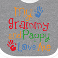 thumbnail image 4 of Inktastic Grammy and Pappy Love Me Boys or Girls Baby Bib, 4 of 4