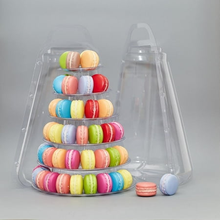 

4/6 Tier Clear Cupcake Stand - Macarons Display Holder - Cupcake Tower Display - Cady Bar Party Decor Ideal for Weddings Parties