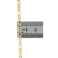 thumbnail image 2 of Genuine 10K Yellow Gold Figaro Chain 3.5mm Necklace High Polished 22 Inches, 2 of 6
