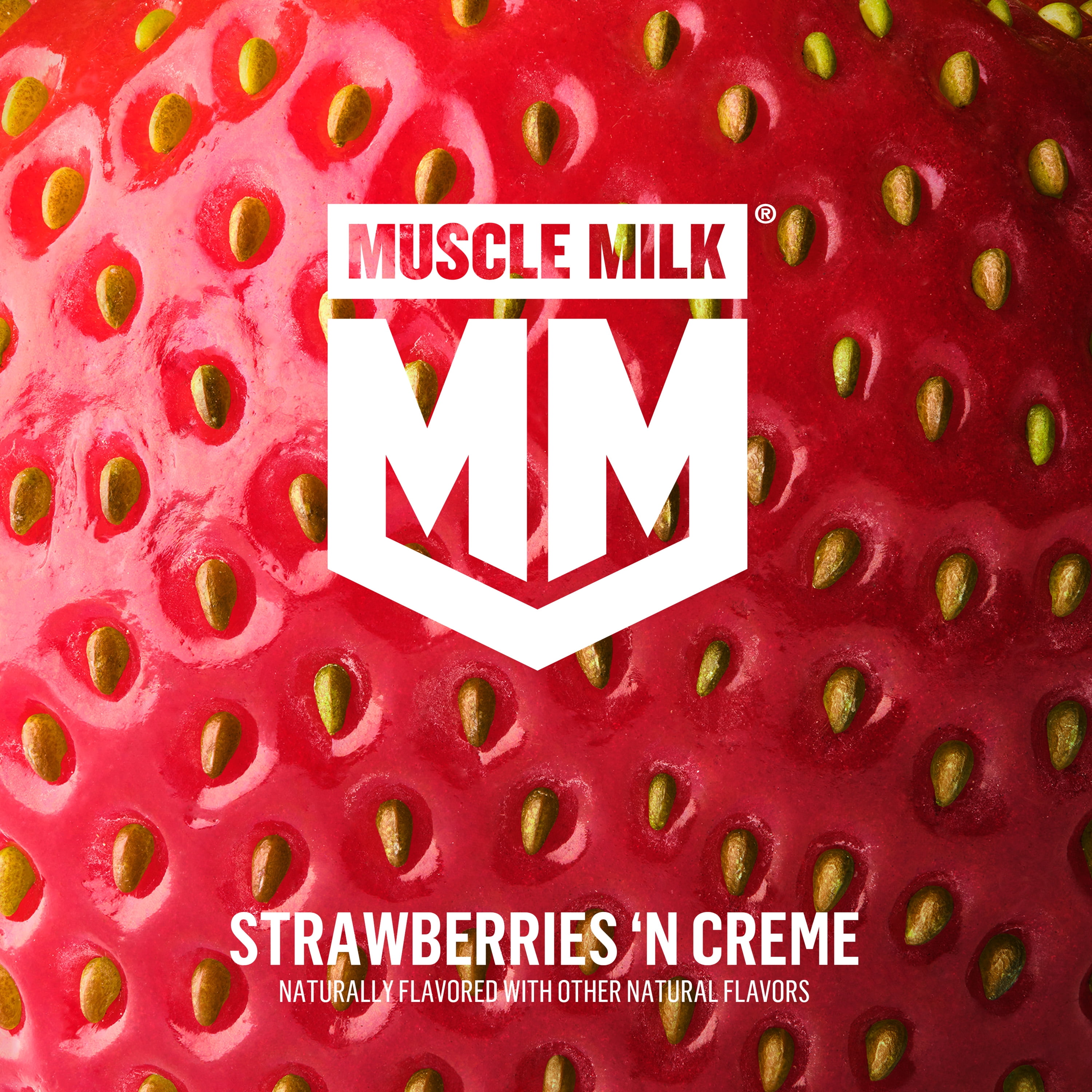 Muscle Milk Pro 33g High Protein Shake Ultra Filtered Milk, Strawberries N Creme, 11 fl oz, 12 pack
