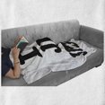 thumbnail image 6 of Jiu Jitsu Soft Flannel Fleece Throw Blanket, I Love Jui Jitsu Themed Modern Typography Design with a Heart, Cozy Plush for Indoor and Outdoor Use, 50" x 60", Black White Dark Coral, by Ambesonne, 6 of 6