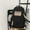 Black#1, variant on pstuiky Laptop Backpack for College Students Multi-Colored Lightweight Polyester 15-Inch Laptop Compartment Fashion Casual Daypack Anti-Theft Pocket Travel Campus Daily Use