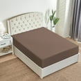 thumbnail image 6 of Mellanni Fitted Sheet, up to 16" Deep Pocket, Soft Microfiber, 1 Piece Twin, Dark Taupe, 6 of 7