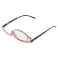 thumbnail image 3 of Lector de maquillaje, lentes que giran amigables con la piel, gafas de maquillaje con aumento, gafas con caja transparente organge +1,50, 3 of 5