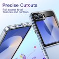 thumbnail image 7 of JETech Case for Galaxy Z Flip 7 FE 2025 / Z Flip 6 2024, Crystal Transparent Hard PC Shell, Anti-Scratch Shockproof Slim Protective Phone Cover (Clear), 7 of 7