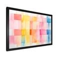 thumbnail image 2 of Designart "Pastel Shades in Cubic Patterns III" Abstract Framed Wall Art Decor - Modern Colorful Abstract Geometric Entryway Framed Wall Art, 2 of 6