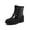 BLACK, variant on Girls Glitter Side-Zip Ankle Boots Toddler, Little Kid & Big Kid Sizes