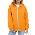 thumbnail image 1 of Comdrip Veste Légère pour Femmes! Veste Chaude Coupe-Vent Imperméable à Blocs de Couleur pour Femmes, Coupe-Vent d'Extérieur, Veste de Randonnée, Veste de Randonnée pour Femmes Légère orange TG, 1 of 5