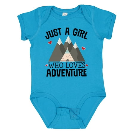 

Inktastic Just a Girl Who Loves Adventure Girls Baby Bodysuit