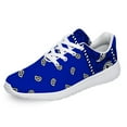 thumbnail image 4 of Uminder Womens Tennis Shoes Blue Paisley Sneakers Black Shoes Size 6, 4 of 5