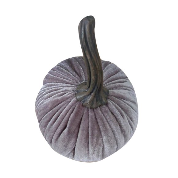 Fiudx Calabazas de Terciopelo para Halloween, Diseño Suave Relleno de Algodón, Elegantes Colores Morado, Naranja, Dorado, Blanco, Gris y Oliva, Perfectas para Decorar Fiestas de Otoño, Acción de Grac