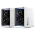 thumbnail image 2 of Edifier QR65 Active Monitor Speakers with 65W GaN Fast Charger Function, 70W RMS Bluetooth Computer Speakers with Hi-Res 24bit Wireless Audio, Subwoofer Out and Light Effects (White), 2 of 4