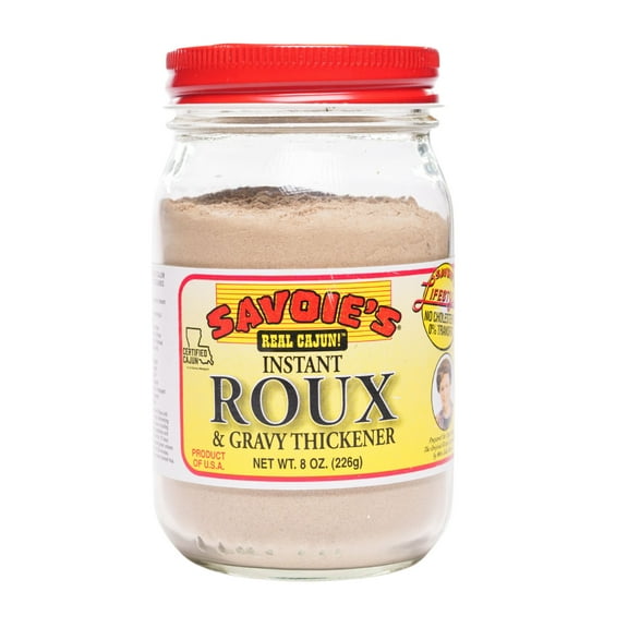 Savoie's Instant Roux & Gravy Thickener, Single 8 oz Glass Jar
