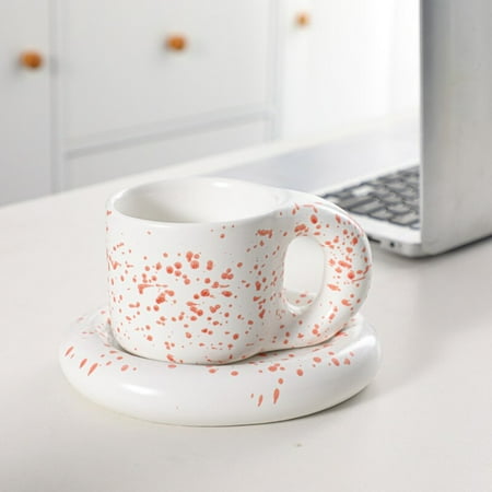 

Nordic Style Creative Ceramic Mug Household Afternoon Porcelain Tea Cup Hand Painted Large Capacity Breakfast Mug Coffee Cup