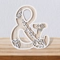 thumbnail image 4 of 5 Inch Decorative Wooden Letters for Wall Home Wedding Floral Paintable Craft Name Signs Childrens Room, 4 of 6