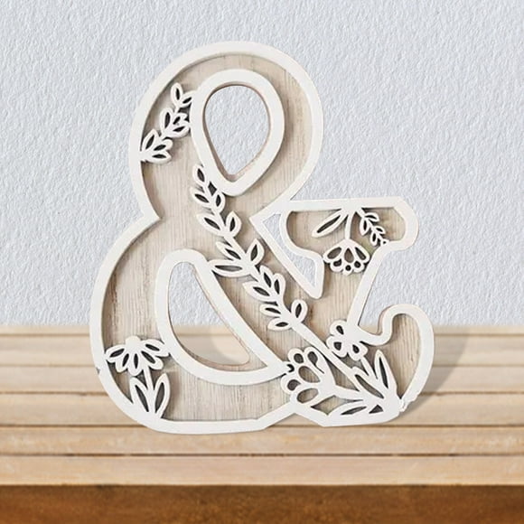 5 Inch Wooden Letters For Wall Decoration Flowers Can Be Painted With Wood Children's Room Letters Wooden Letters For Crafts Name Signs Wedding Home Decoration