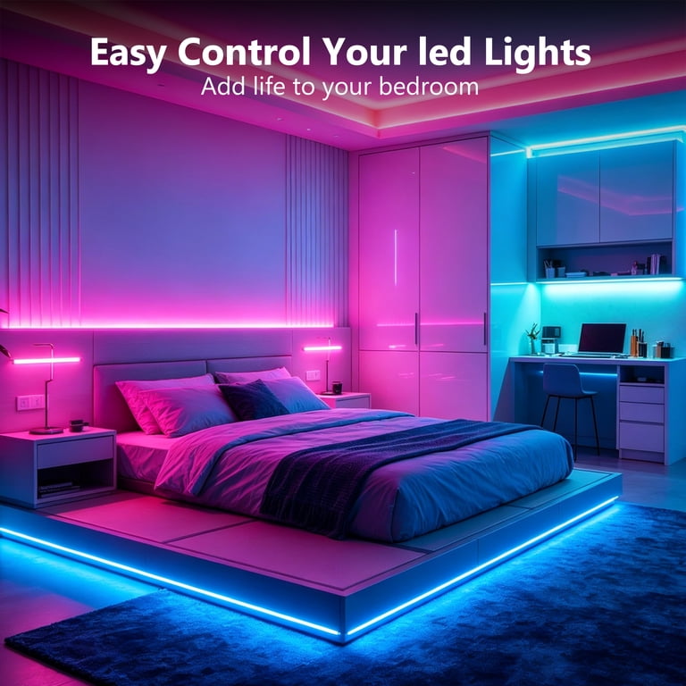 DAYBETTER 25ft RGBIC LED Strip Lights with Bluetooth App & Music Sync photo 4
