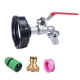 thumbnail image 4 of Adaptador IBC Tote, accesorios para tanque IBC Tote, profesional de 3/4 pulgadas, reemplaza la válvula del grifo con conector rápido, barril de tonela Boquilla de latón, 4 of 8