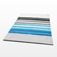 thumbnail image 3 of Manta Blancho Bedding Stripes Blue Coral Fleece 150x200 cm, 3 of 4