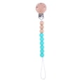 thumbnail image 1 of Productos para bebés Cadena para chupete con clip redondo de haya para apaciguar al bebé Perlas de silicona Perlas de haya anti-cadena, 1 of 6